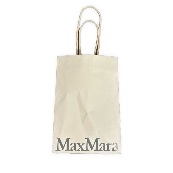 Max Mara White Gray Paper Shopping Bag - Picture 1 of 1